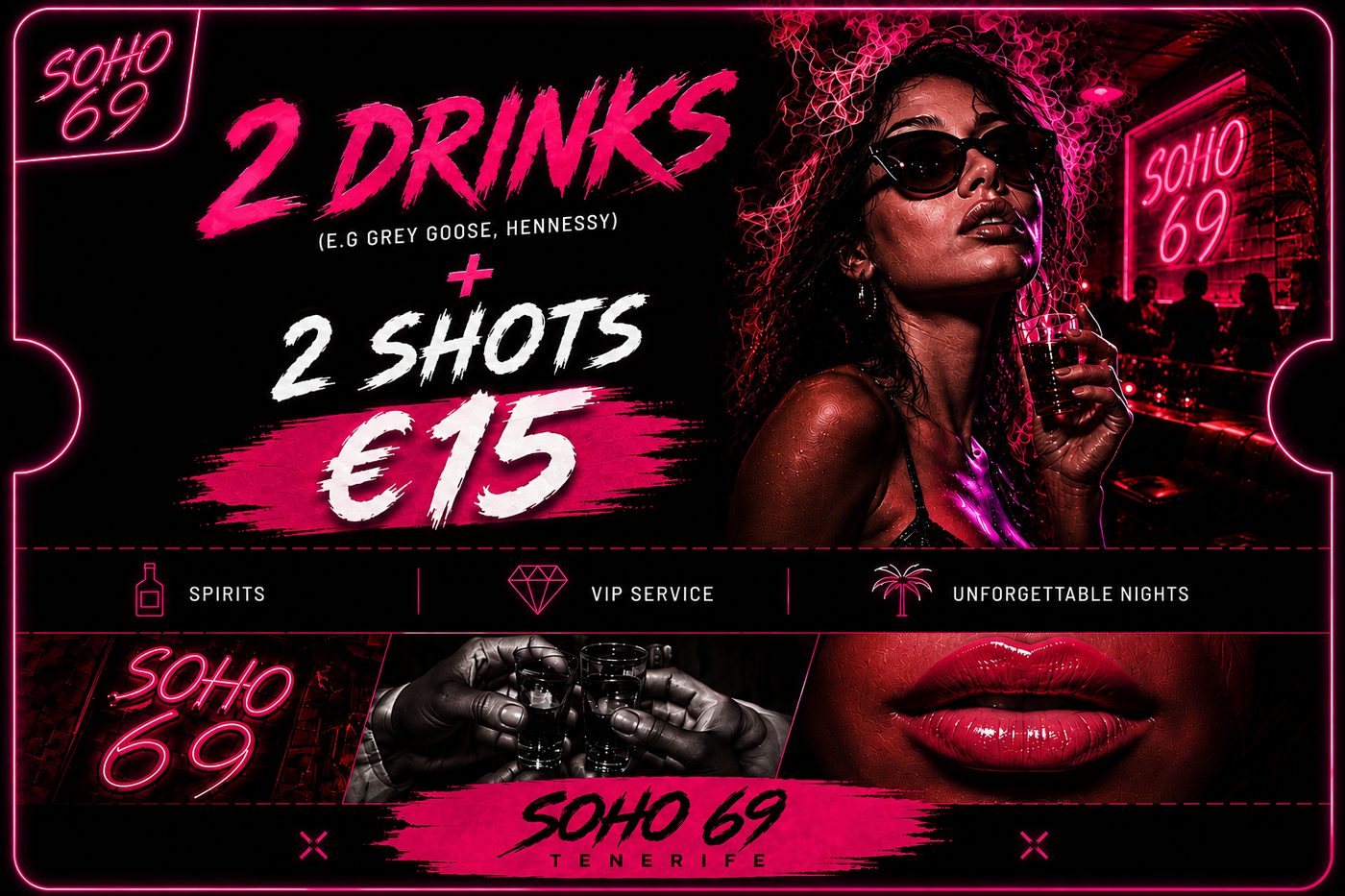Double Duo — 2 Drinks + 2 Shots